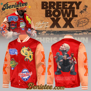 Breezy Bowl XX 2025 BaseBall Jacket, Custon Chris Brown For Fans, Breezy Bowl Gift For Fan