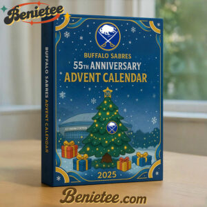 Buffalo Sabres Advent Calendar, Christmas Countdown Advent Calendar Gift Box with 24 Acrylic Ornaments