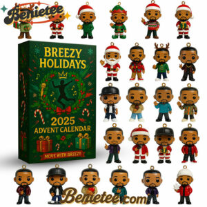 Chris Brown Breezy Holidays Premium Advent Calendar 2025 CHRISTMAS GIFT, CHRISTMAS IDEA, Christmas Countdown Advent Calendar Gift Box with 24 Acrylic Ornaments