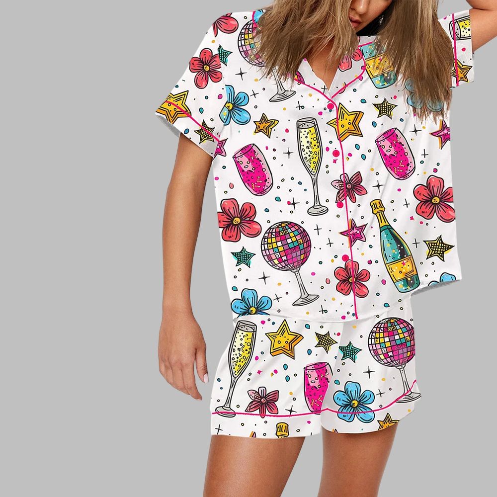 Cheers To The New Year Champagne Pajama Set - Image 2
