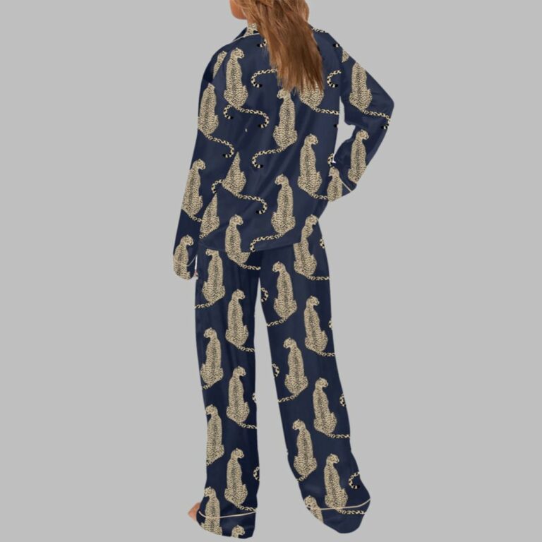 Alternative view of Cheetah Pajama Set