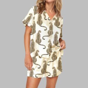 Cheetah Pajama Set For Women