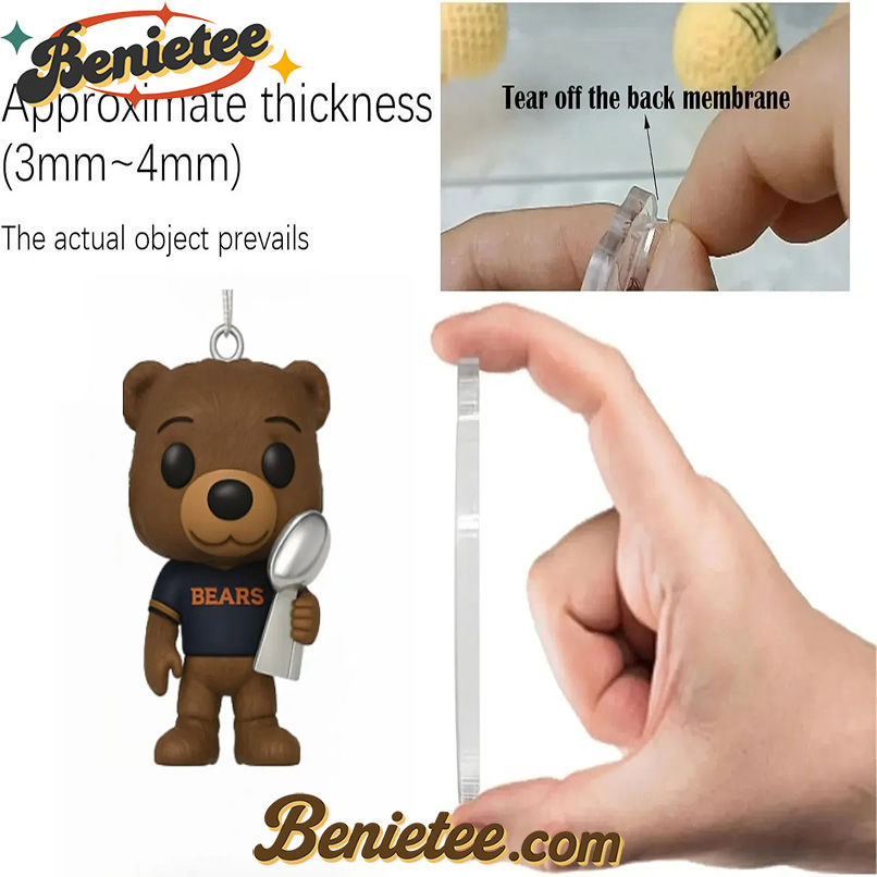 Chicago Bears Advent Calendar 2025 105th Anniversary Christmas Gift, Christmas Idea, Christmas Countdown Advent Calendar Gift Box with 24 Acrylic Ornaments - Image 3