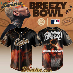 Chicago Cubs x Chris Brown 'Breezy Bowl XX Stadium World Tour' 2025 Baseball Jersey Editions Limited Selling Out Fast, Custon Chris Brown For Fans, Breezy Bowl Gift For Fan