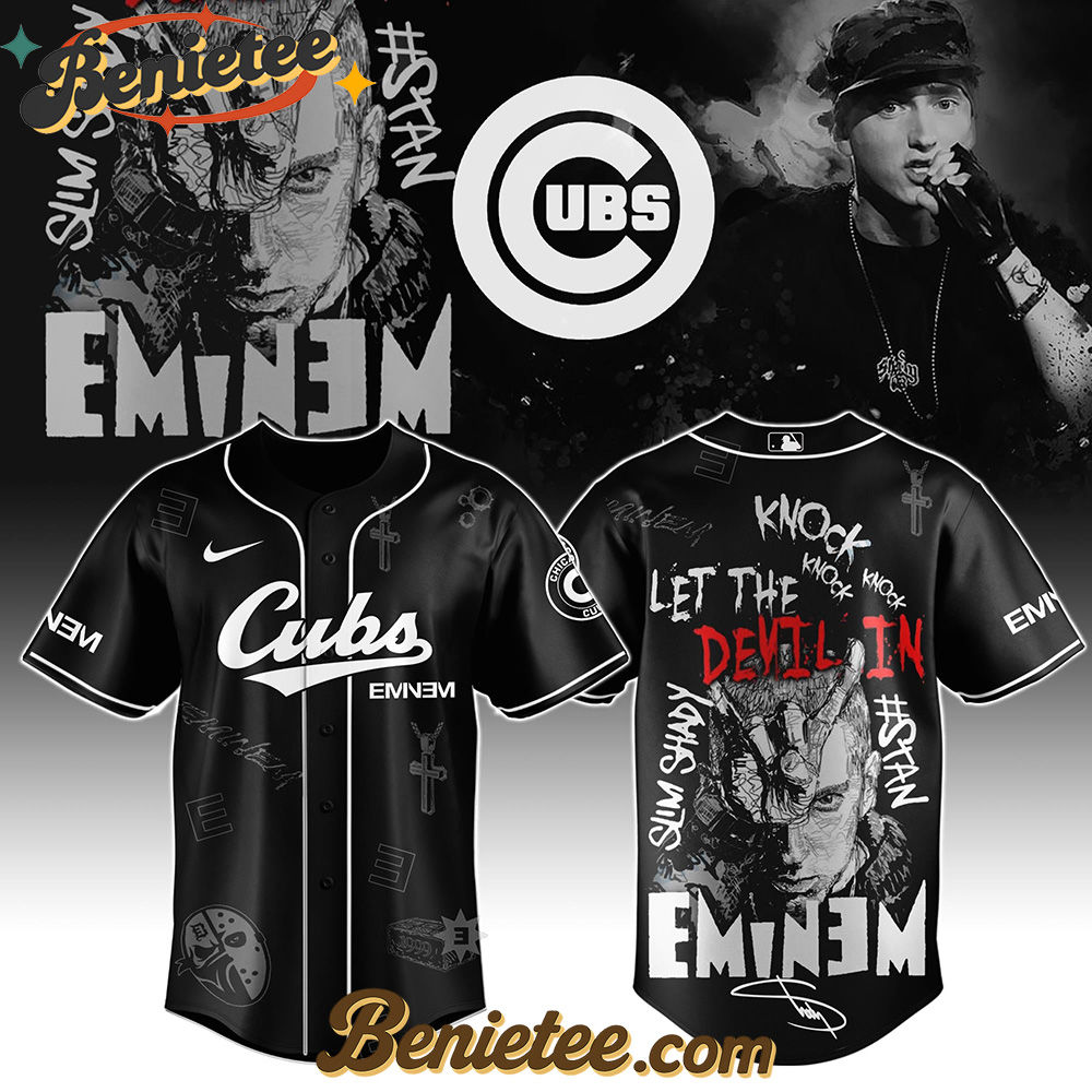 Chicago Cubs x Eminem STANS' TO LAUNCH IN THEATRES WORLDWIDE 2025 Baseball Jersey Editions Limited Selling Out Fast, Custom Baseball Jersey For Fans Eminem