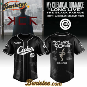 Chicago Cubs x My Chemical Romance 'Long Live The Black Parade' North American Stadium Tour Baseball Jersey,
