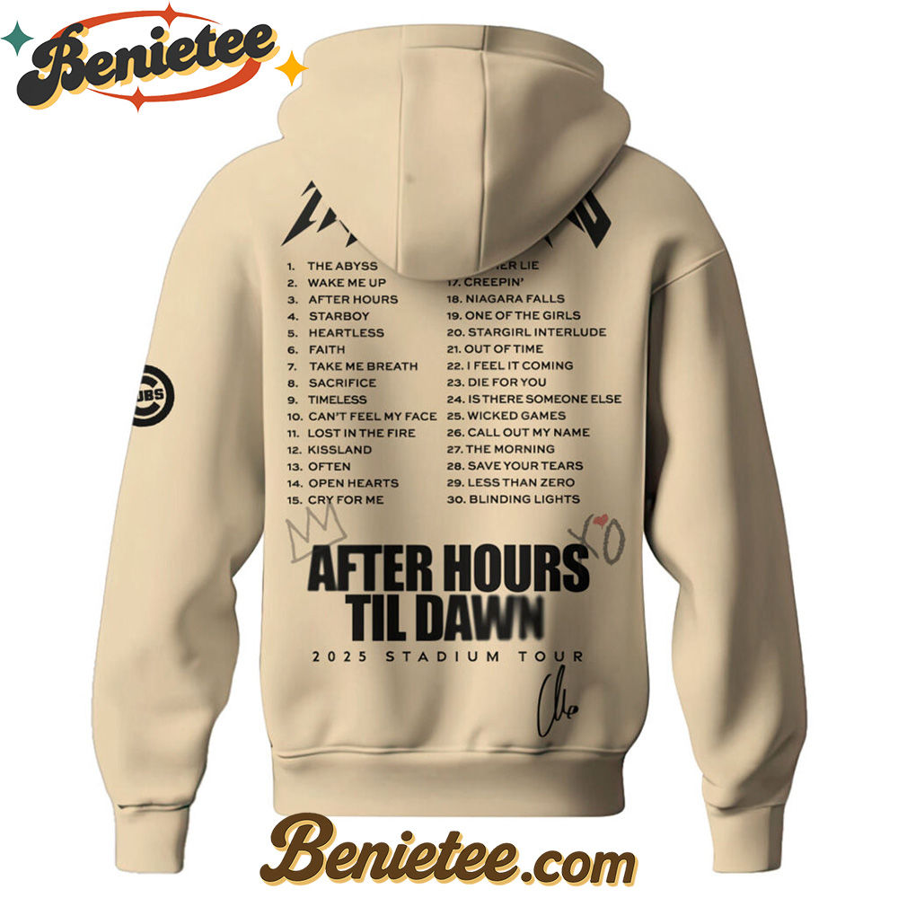 Chicago Cubs x The Weeknd After Hours Til Dawn Hoodie Limited Edition, Custom The Weeknd For Fans, After Hours Till Dawn Tour Gift For Fan - Image 3