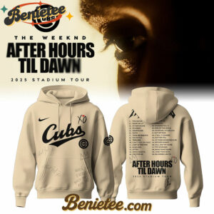 Chicago Cubs x The Weeknd After Hours Til Dawn Hoodie Limited Edition, Custom The Weeknd For Fans, After Hours Till Dawn Tour Gift For Fan