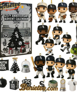 Chicago White Sox Advent Calendar 2025 125th Anniversary Christmas Gift, Christmas Idea, Christmas Countdown Advent Calendar Gift Box with 24 Acrylic Ornaments