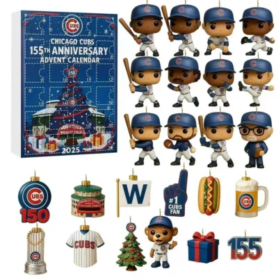 Chicago Cubs Gift Box Advent Calendar | 2D Acrylic Mini Figures
