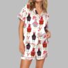 Chicken Valentine Pajama Set For Women