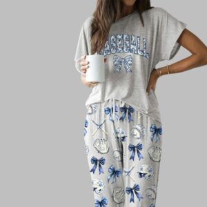 Chinoiserie Baseball Casual Pajama Set