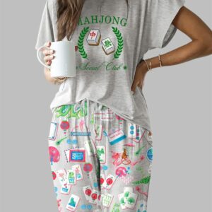Chinoiserie Mahjong Casual Pajama Set