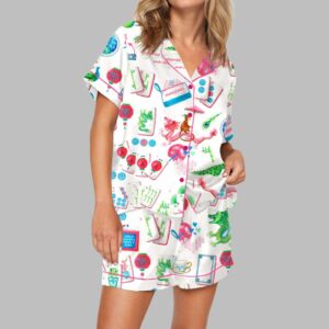Chinoiserie Mahjong Pajama Set