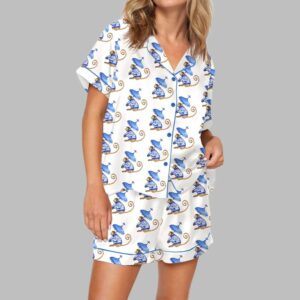 Chinoiserie Monkey Pajama Set