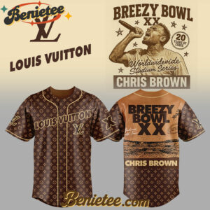 Chris Brown 2025 Tour Luxury Brand Baseball Jersey, Custon Chris Brown For Fans, Breezy Bowl Gift For Fan