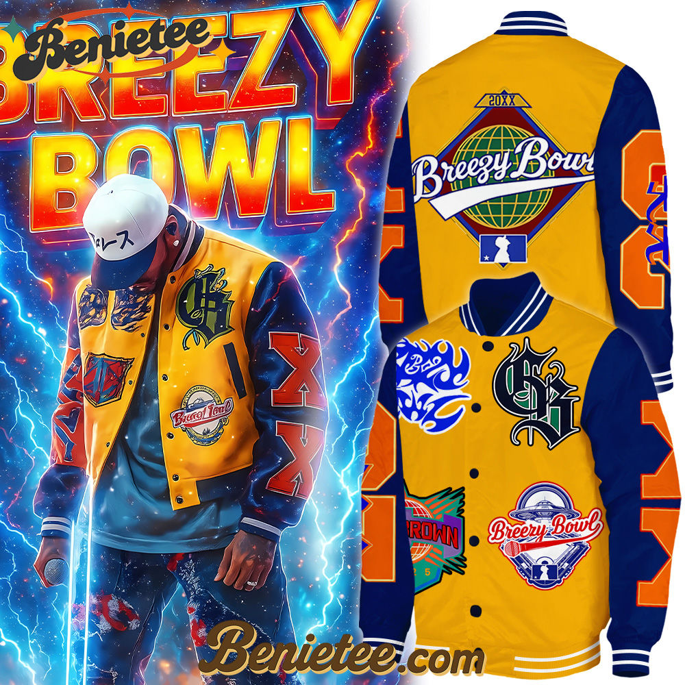 Chris Brown Breezy Bowl XX Baseball Jacket 3, Custon Chris Brown For Fans, Breezy Bowl Gift For Fan