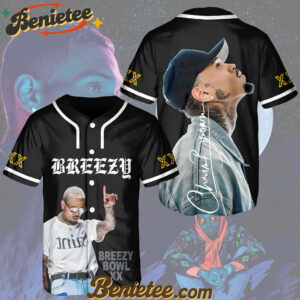 Chris Brown Breezy Bowl XX Tour Baseball Jersey Limited, Personalized Chris Brown Tour Jersey, Chris Brown Breezy Bowl Baseball Jersey, Breezy Bowl XX 2025 Jersey