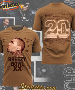 Chris Brown Breezy Bowl XX Tour Crew Neck T-shirt