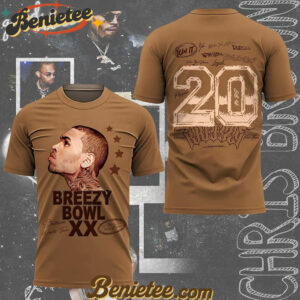 Chris Brown Breezy Bowl XX Tour Crew Neck T-shirt
