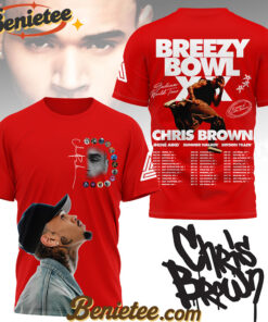 Chris Brown Breezy Bowl XX Tour Crew Neck T-shirt