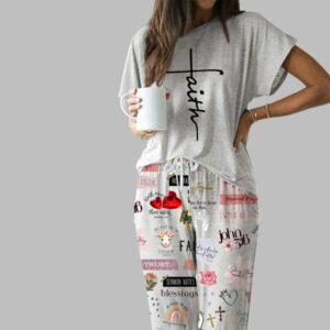 Christian Casual Pajama Set For Women