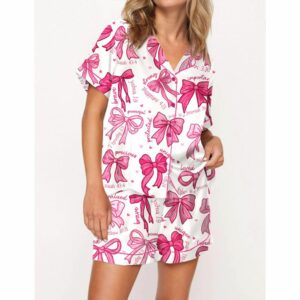 Christian Coquette Bows Pajama Set For Women