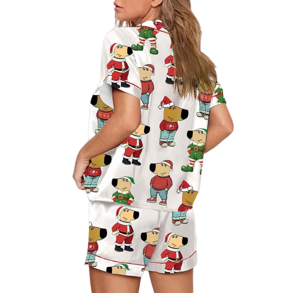 Christmas Chill Guy Meme Pajama Set - Image 2