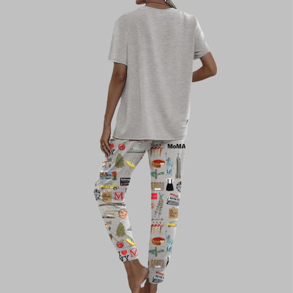 Christmas In New York Casual Pajama Set For Women - Image 2