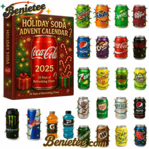 Coca Cola Pepsi Soda Advent Calendar 2025, Christmas Countdown Advent Calendar Gift Box with 24 Acrylic Ornaments