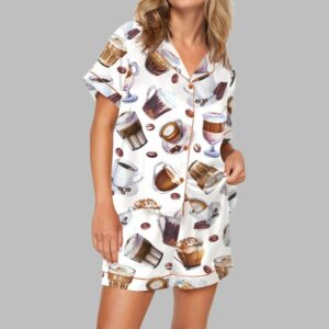 Coffee Cup Pajama Set For Women