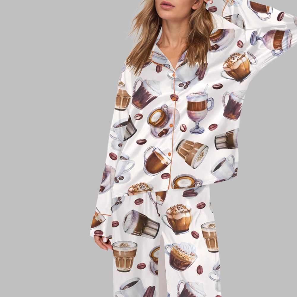 Coffee Cup Pajama Set For Women - Image 3