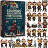 Colorado Avalanche Advent Calendar, Christmas Countdown Advent Calendar Gift Box with 24 Acrylic Ornaments