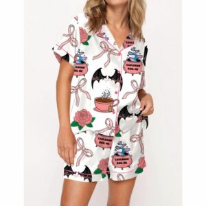 Coquette Acotar Satin Pajama Set For Women