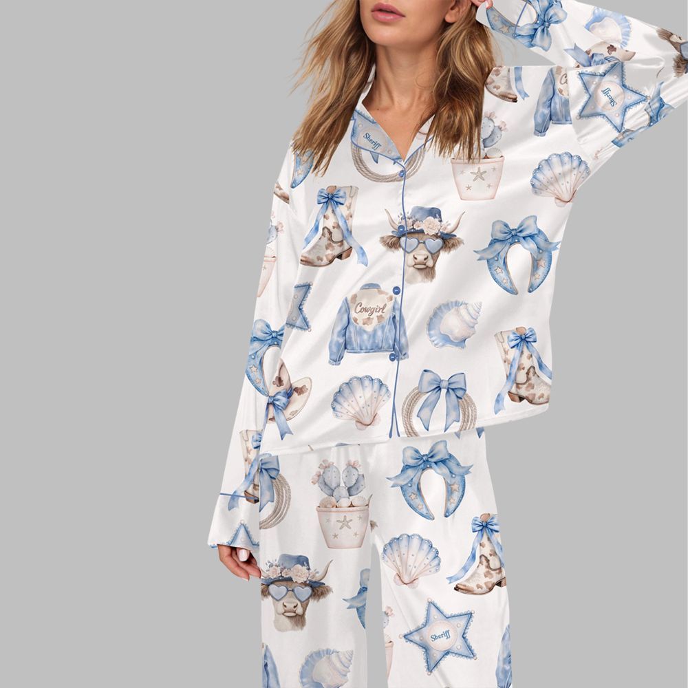 Coquette Coastal Cowgirl Pajama Set For Women - Image 2