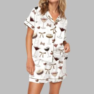 Coquette Espresso Martini Pajama Set For Women