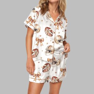 Coquette Football Bow Pajama Set