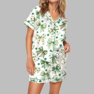 Coquette St Patrick's Day Pajama Set For Women