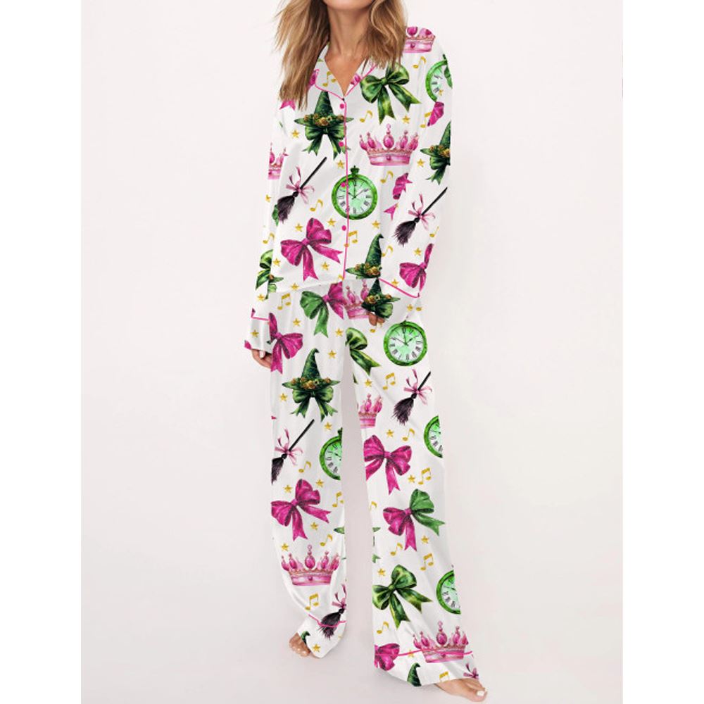 Coquette Wicked Satin Pajama Set For Women - Image 2