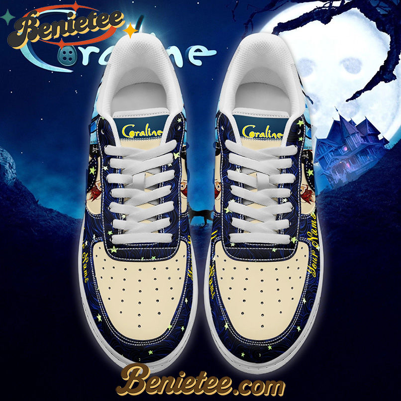 Coraline x Halloween Air Low-Top Sneakers Shoes For Men And Women - Image 2