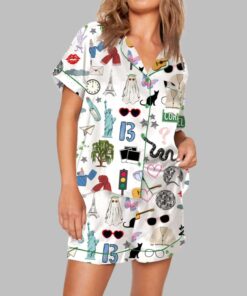Country Music Pop Star Satin Pajama Set