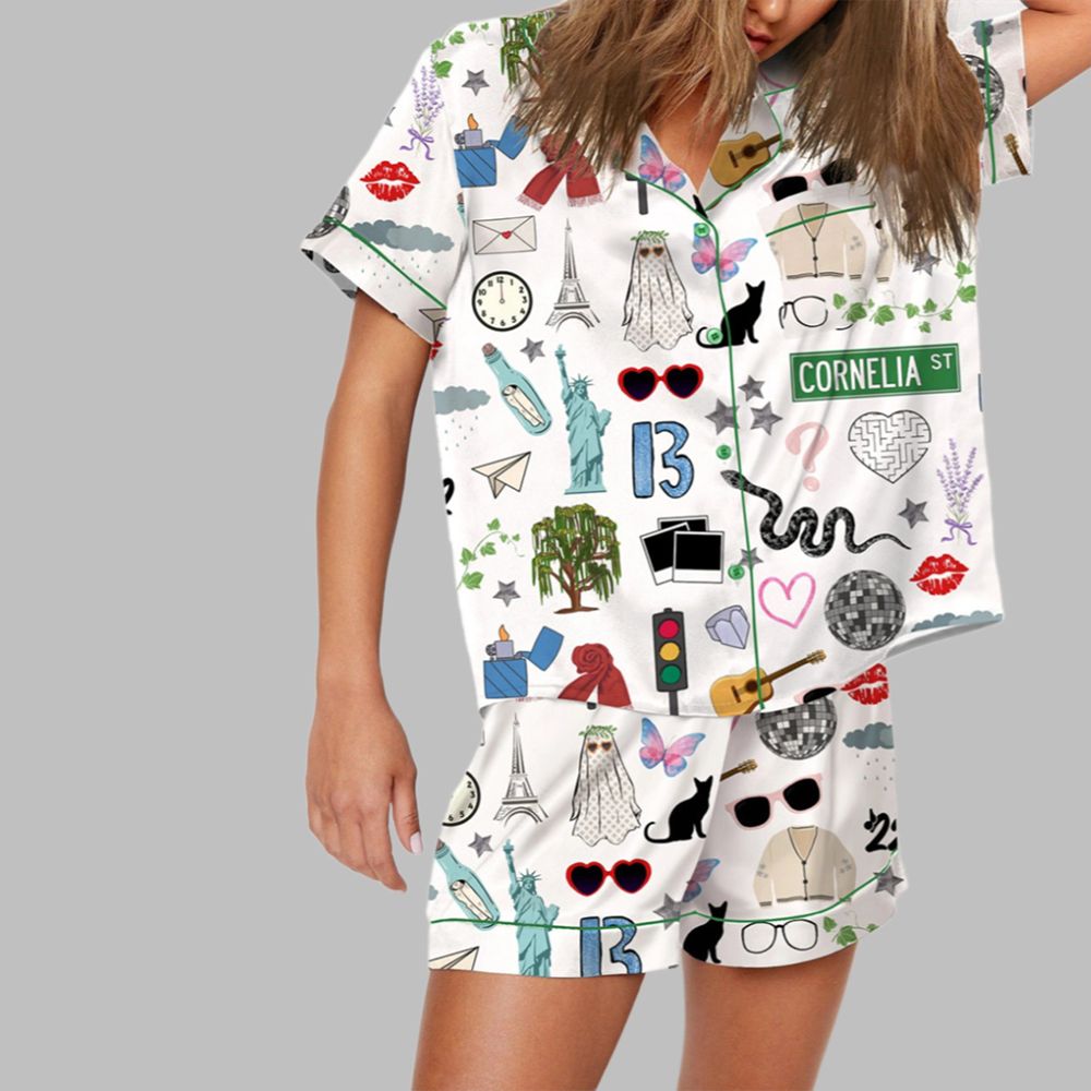 Country Music Pop Star Satin Pajama Set - Image 2