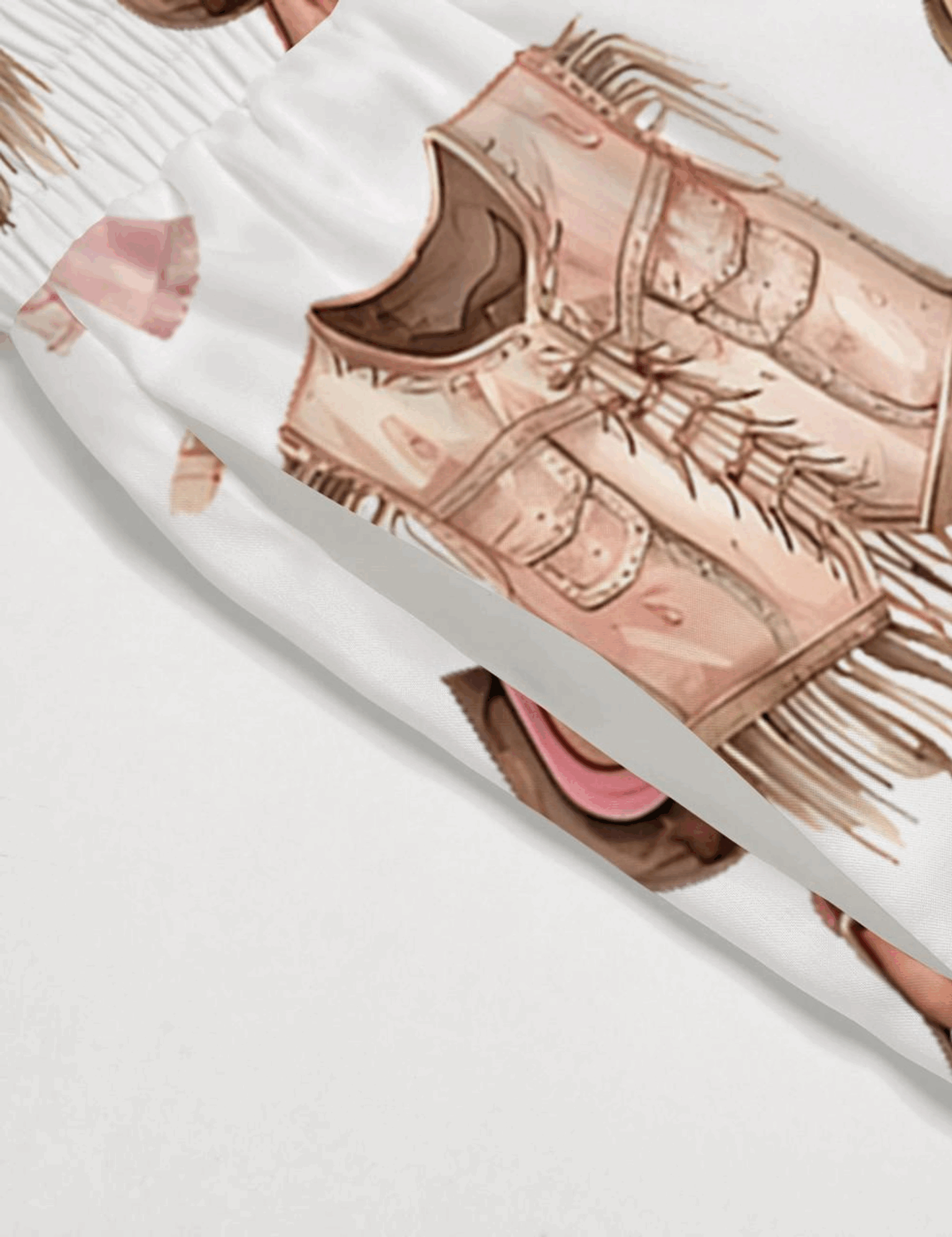 Cowgirl Western Silk Satin Pajama Set For Women - Image 4