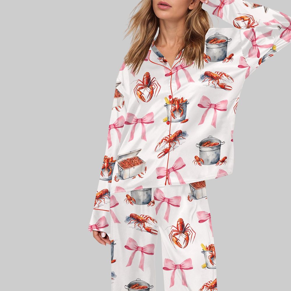 Crawfish Coquette Pajama Set For Women - Image 2