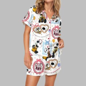 Cute Couple Robot Pajama Set