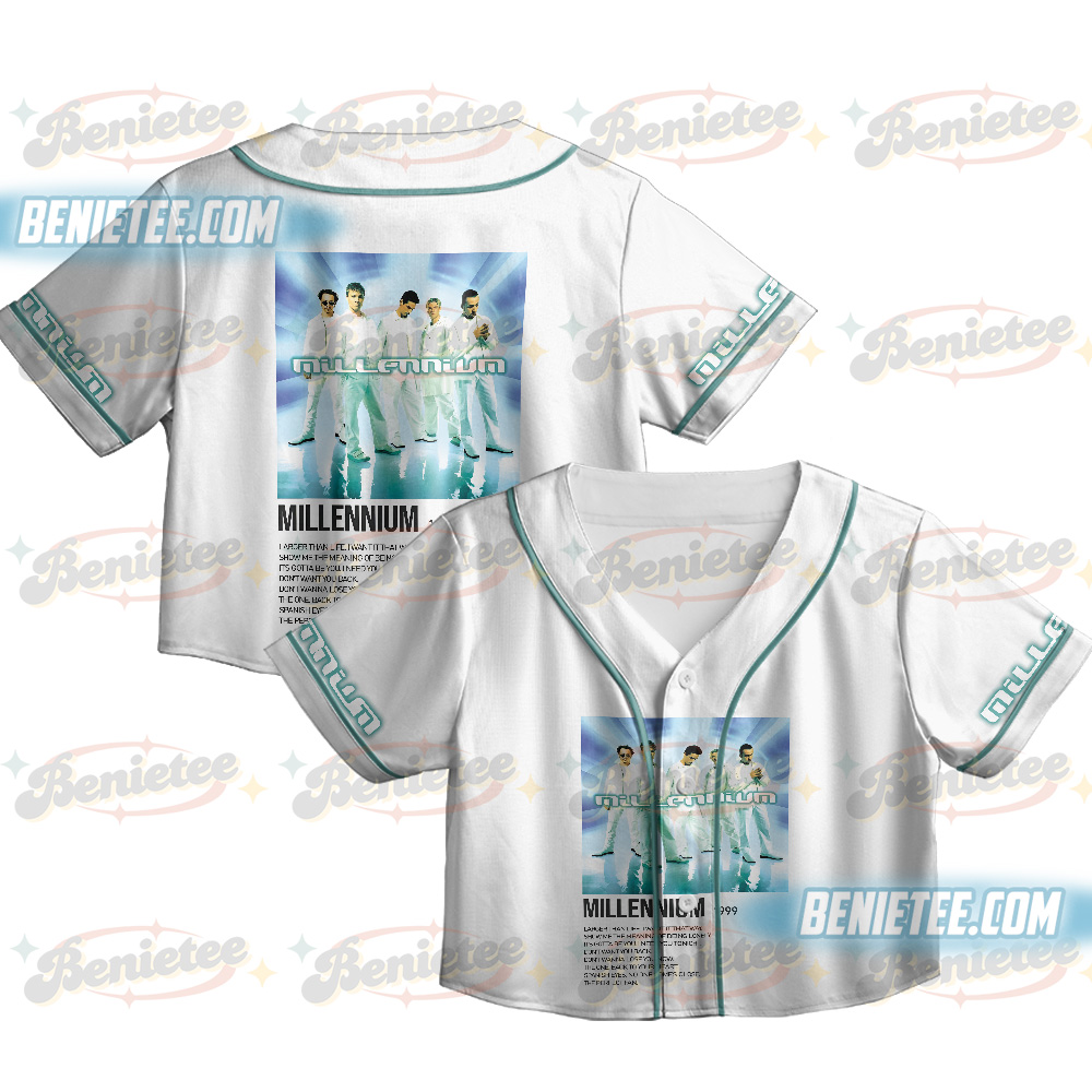 Backstreet Boys Millennium Baseball Jersey Croptop, Concert Backstreet Boys Millennium Tour, Backstreet Boys Print, Backstreet Fan Merch Gift