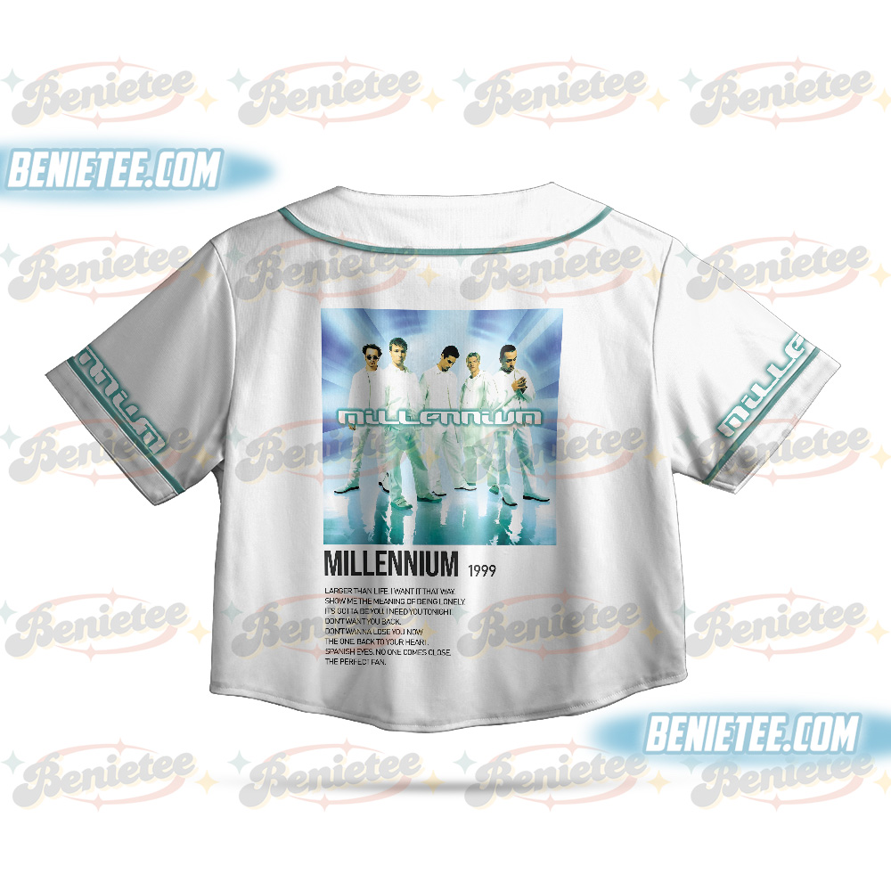 Backstreet Boys Millennium Baseball Jersey Croptop, Concert Backstreet Boys Millennium Tour, Backstreet Boys Print, Backstreet Fan Merch Gift - Image 3