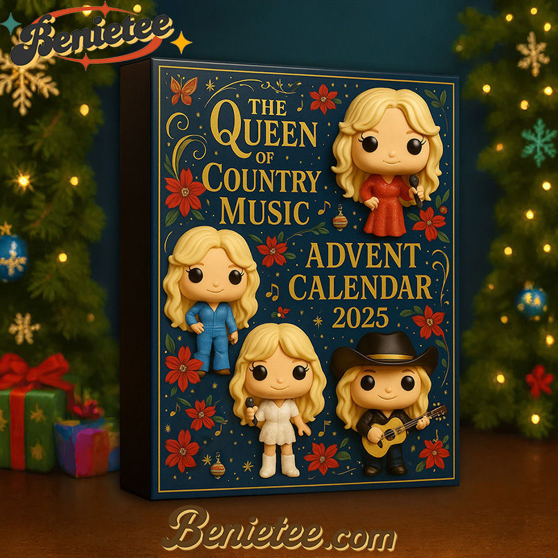 Dolly Rebecca Parton the Queen ò Country Music Premium Advent Calendar 2025 CHRISTMAS GIFT, CHRISTMAS IDEA, Christmas Countdown Advent Calendar Gift Box with 24 Acrylic Ornaments