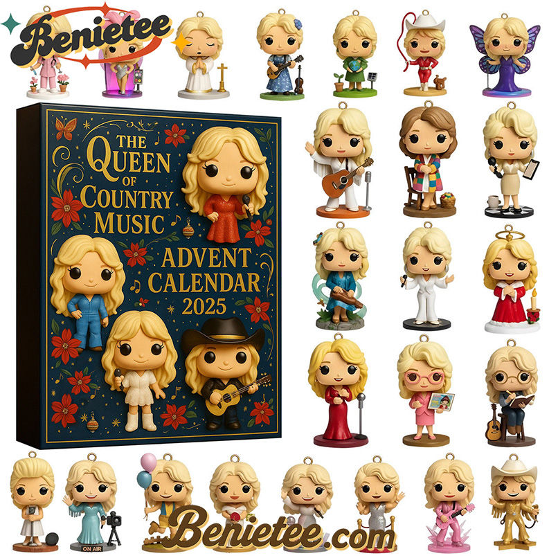 Dolly Rebecca Parton the Queen ò Country Music Premium Advent Calendar 2025 CHRISTMAS GIFT, CHRISTMAS IDEA, Christmas Countdown Advent Calendar Gift Box with 24 Acrylic Ornaments - Image 2