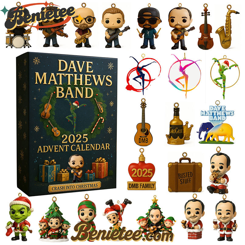 DMB Dave Matthews Band Advent Calendar 2025 CHRISTMAS GIFT, CHRISTMAS IDEA, Christmas Countdown Advent Calendar Gift Box with 24 Acrylic Ornaments - Image 2